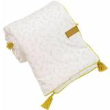 Domiva LEAFY BUNNY blanket 75 x 100 cm Double-sided Organic cotton/Recycled polyester Beige