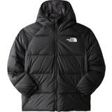 Down jackets - No Fluorocarbons The North Face Boy's Printed Reversible North Down Hooded Jacket - TNF Black (NF0A7WOP-JK3)