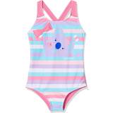Stripes Swimwear Speedo Girl's Koko Koala Crossback Swimsuit - Purple/Pink (810902D8189)
