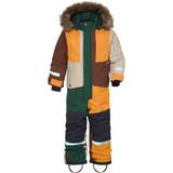 Hood with fur Snowsuits Didriksons Kid's Björnen Coverall - Multicolour (504469-914)