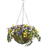 Smart Garden Artificial Pansy Hanging Basket