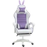 Cheap Adjustable Seat Height Gaming Chairs Vinsetto Racing Gaming Chair Reclining - Purple