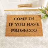 Come In If You Have Prosecco Doormat Black