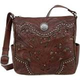 Brown Messenger Bags American West Inlay Eagle Messenger Bag