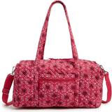 Vera Bradley Medium Travel Duffel Bag, Imperial Hearts Red-Recycled Cotton
