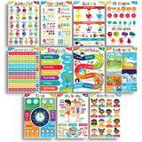 Sproutbrite Early Learning Educational Preschool Kindergarten & Homeschool Charts for Toddlers