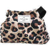 Brown Toiletry Bags & Cosmetic Bags The Flat Lay Co. Leopard Print Makeup Bag