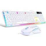 MageGee Gaming Keyboard and Mouse Combo, K1 LED Rainbow Backlit Keyboard with 104 Key Computer PC Gaming Keyboard for PC/Laptop