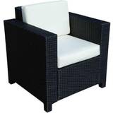 Black Outdoor Sofas Garden & Outdoor Furniture OutSunny 1 Seater Garden Weave Armchair Outdoor Sofa