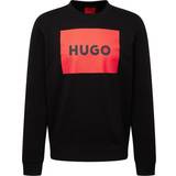 Hugo Boss Jumpers HUGO BOSS Cotton-Terry Sweater with Red Logo Print