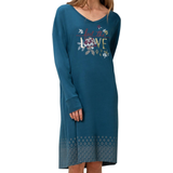 Blue Nightgowns Triumph Lounge Me Cotton NDK SLS Nightdress