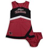 Outerstuff Girls Infant Cardinal/Black Arizona Cardinals Cheer Captain Jumper Dress