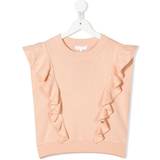 Cotton Knitted Vests Children's Clothing Chloé Kids Pink Ruffled Vest 45K Pink 10Y
