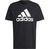 Adidas Men T-shirts adidas Essentials Single Jersey Big Logo T-shirt - Black