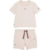 Tommy Hilfiger Girls' Essential T-Shirt/Shorts Set Infant, Pink 12-18M