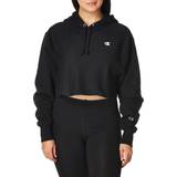 Champion Clothing Champion REVERSE WEAVE CROPPED CUT HOODIE Black