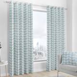 White Curtains & Accessories Fusion Delft Duck Egg Eyelet