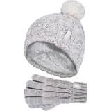 Heat Holders Girl's Glacier Peak Hat & Gloves - Oatmeal Twist