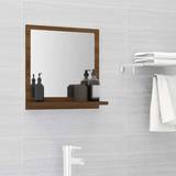 vidaXL Bathroom Mirror Brown