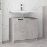 Grey Wall Bathroom Cabinets vidaXL Bathroom Cabinet Concrete