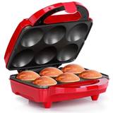 Cupcake Makers Holstein Housewares 6-Piece Cupcake Red/stainless