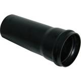 FloPlast 110mm Soil Pipe Single Socket 3m Black