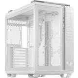 White Computer Cases ASUS TUF Gaming GT502 White Case Front RGB