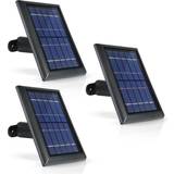 Arlo 3 pack Wasserstein Solar Panel Compatible with Arlo Essential Spotlight and XL Spotlight Camera Only with 13.1 ft. Cable in Black (3-Pack)