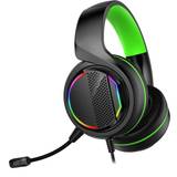 Headphones Gamemax Razor Wired Mic, RGB