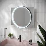 Black Bathroom Mirrors HiB Black Round with