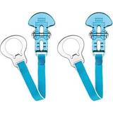Mam Pacifiers Mam pacifier Holder 2 pack White/Blue