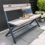 Blue Garden Benches Garden & Outdoor Furniture Norfolk Leisure Galaxy 2 Seater Folding Garden Bench