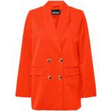 Orange - Women Blazers Pieces Thelma Jacket - Orange
