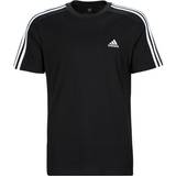 Adidas T-shirts & Tank Tops on sale adidas Essentials Single Jersey 3-Stripes T-Shirt - Black/White