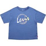 Girls T-shirts Levi's Teenager Meet and Greet Script Tee Blue