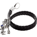 John Hardy Legends Naga Bracelet - Black/Silver/Sapphire