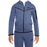 Nike tech fleece hoodie junior Children's Clothing Nike Boy's Sportswear Tech Fleece - Diffused Blue/Black (CU9223-491)