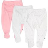 Harem Trousers HonestBaby 3-Pack Organic Cotton Footed Harem Pants, Love Dot, 0-3 Months