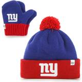 '47 Toddler New York Bam Bam Cuffed Knit Hat with Pom & Mittens Set - Royal/Red