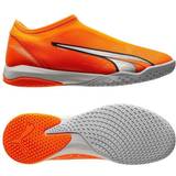 Orange Football Shoes Puma Ultra Match Mid Laceless IT Supercharge Orange/Hvid/Blå Børn Indendørs (IC)