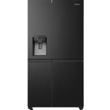 Black american fridge freezer Hisense RS818N4TFE Black