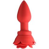 Booty Sparks Large Rose Vibrating Butt Plug Red