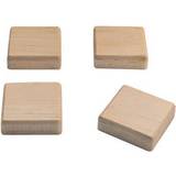 Sigel BA211 Holz-Magnete quadratisch