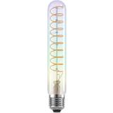 Eglo Light Bulbs Eglo LED Dimmable Tube Twisted Filament E27 Iridescent Light Bulb 4W