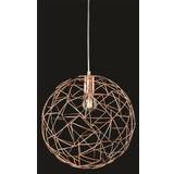 Praga 1 Light Spherical Wire Pendant Lamp