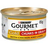 Gourmet Pets Gourmet Gold Tinned Cat Food Chicken and Liver In Gravy 85g
