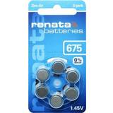 Batteries - Hearing Aid Battery Batteries & Chargers Renata Hearing Aid PR44 Button cell ZA 675 Zinc air 660 mAh 1.4 V 6 pc(s)