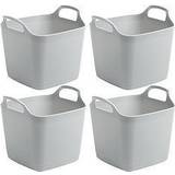 Plastic Storage Baskets Wham Flexi Storage Tubs 4-pcs