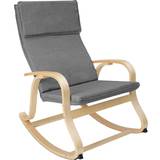 Grey Rocking Chairs tectake Roca Rocking Chair