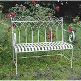 White Settee Benches Ascalon Gothic L110 Settee Bench